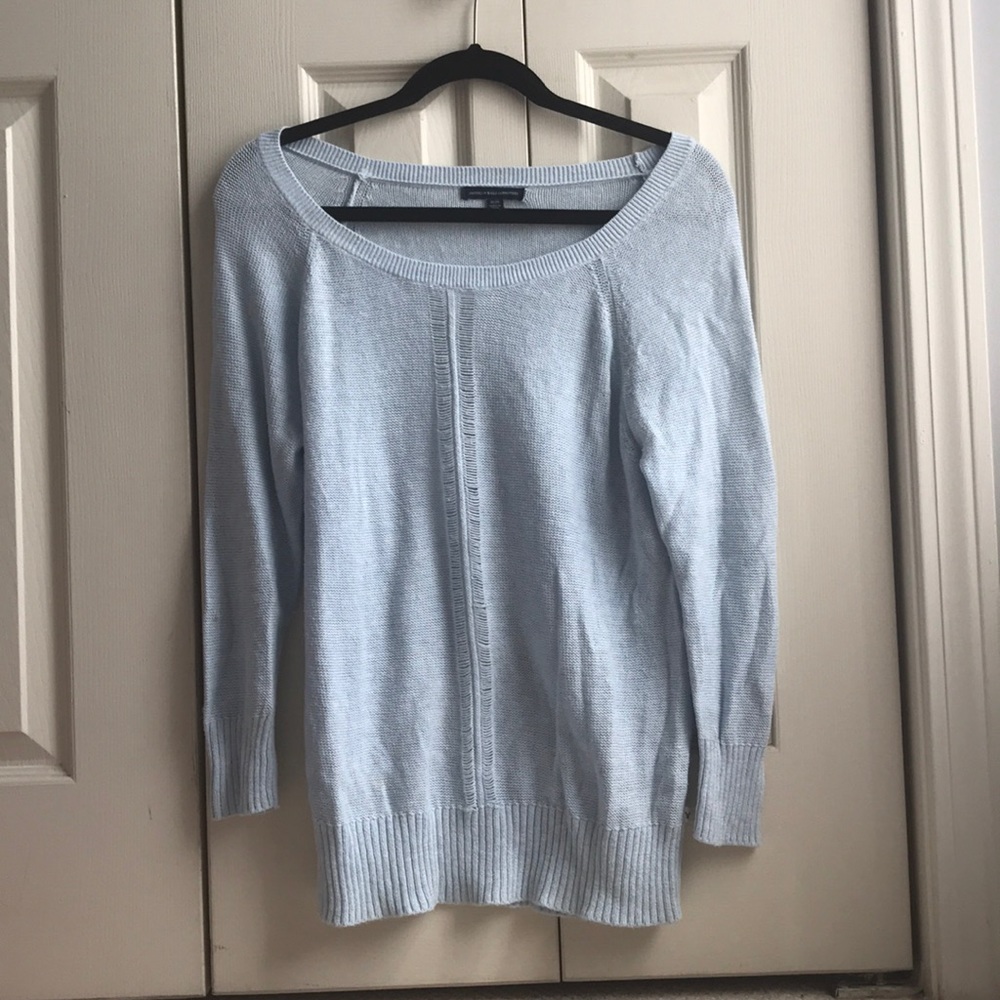 Blue pullover sweater